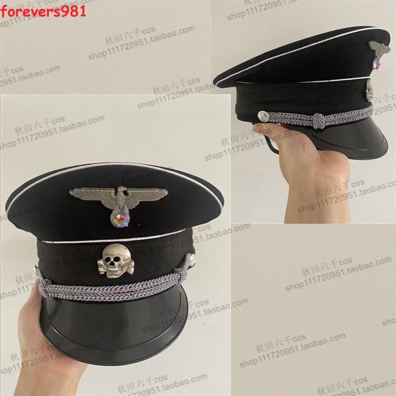Sombrero de oficial alemán gorra militar accesorios de película cosplay utilería colección regalo Foto 1 de 4