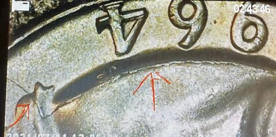 1964 D Washington Quarter ~  Die Crack ~ Die Chip On Obverse Error ~ 90% Silver - Image 1 of 4