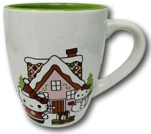 Hello Kitty Christmas Mug 25 oz. With Snowman and Ginger Bread House - Picture 1 of 6