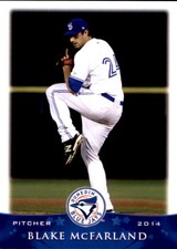 2014 Dunedin Blue Jays Grandstand 21 Blake Mcfarland San Jose California CA Card