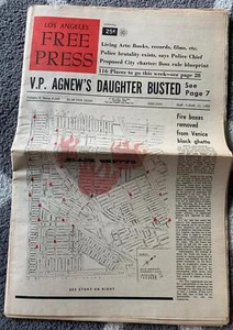 LOS ANGELES LA FREE PRESS SEPTEMBER 5 1969 #268 ROLLING STONES VINTAGE ORIGINAL - Picture 1 of 1