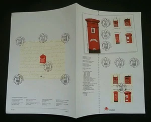 Portugal Postbox 1993 Mailbox Pillar Postal (stamp + ms on info sheet) *rare - Picture 1 of 2