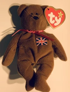 Ty Teenie Beanie Baby Brittania The Bear McDonald's Happy Meal Toy MWMT - Picture 1 of 2