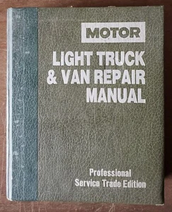MOTOR Light Truck & Van Repair Manual 1987-1992 9th Edition Prof Service Trade - Imagen 1 de 9
