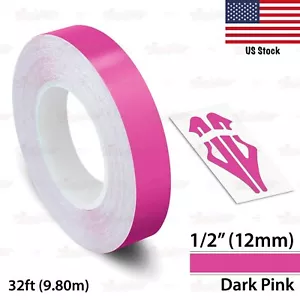 1/2" Roll Vinyl Pinstriping Pin Stripe Solid Line Car Tape Decals Stickers 12mm - Picture 1 of 51
