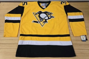Vintage NHL CCM Tom Barrasso Pittsburgh Penguins Jersey 56 - Picture 1 of 15