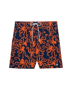 Tom & Teddy Octopus Swim Short Blue 1-2 - Picture 1 of 2