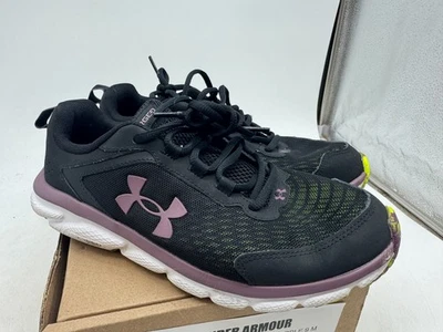 Tenis para correr Under Armour Charged Assert 9 mármol para mujer negros morados - 9 Foto 1 de 4