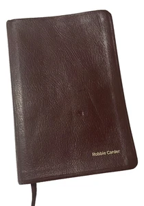 NIV Thinline Bible 1996 Burgundy Bonded Leather Maps Text 1984 - Imagen 1 de 16