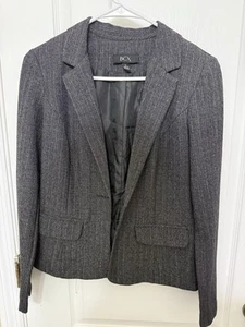 Woman’s Classy Grey Blazer With Front Pocket, Synched Back - Picture 1 of 4