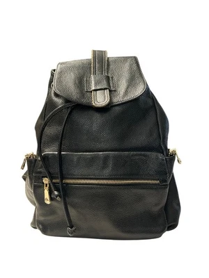 S-Zone Black Pebbled Leather Backpack - Image 1 of 4