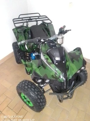 Kinder Quad, PocketBike, AcktionBikes S10 1000Watt elektro, Camuflage - Bild 1 von 4