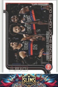 2025-26 Topps #279 Pistons Rain 3 Pointers: Pistons Shoot Lights Out - Bild 1 von 2