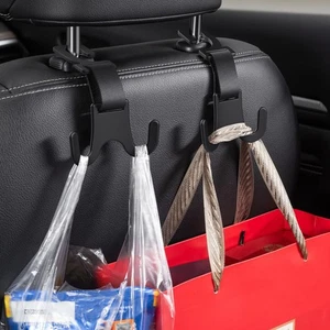 Car Headrest Hooks Auto Back Seat Hanger For Wallet Purse Shopping Bag Hook - Picture 1 of 11