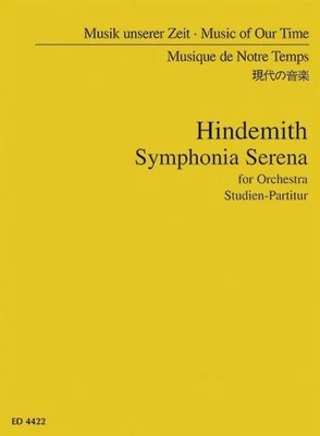 Symphonia Serena Paul Hindemith Studyscore Orchestra Schott Music - Image 1 of 4