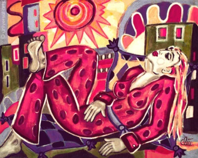 JACQUELINE DITT - Good Vibration A4 DRUCK print n.Gemälde Bild Sonne sun Bilder - Bild 1 von 3