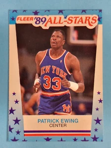 Pegatina Fleer All-Stars 1989-90 Patrick Ewing New York Knicks #7 🏀 - Imagen 1 de 2