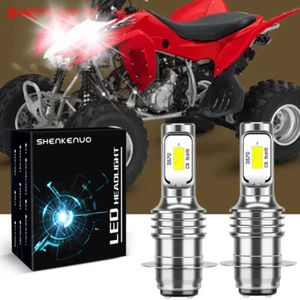 High Power HID LED Headlight H6 Bulbs for Honda TRX 400EX 400X 2009-2014 Lights - Picture 1 of 8