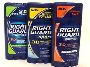Right Guard Sport 3-D Odor Defense, Invisible Solid, Antiperspirant - You Choose