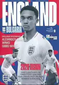 ENGLAND v Bulgaria (Euro 2020 Qualifier @ Wembley) 2019 official match programme - Picture 1 of 1
