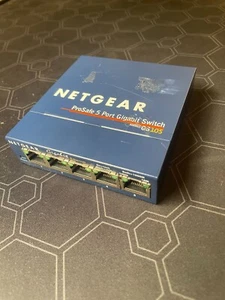 Netgear ProSafe GS105 5-Port Gigabit Switch with Power Adapter - Picture 1 of 5