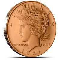 1 oz Copper Round - Peace Dollar