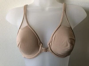 Reggiseno T-shirt WACOAL 65124 ferretto sfoderato chiusura frontale taglia 32C beige - Foto 1 di 9