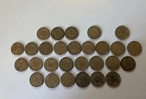 28 Tokens This Token Awarded for Skill Uppercase Letter Assorted R W G - Picture 1 of 8