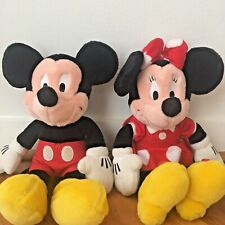 MICKEY & MINNIE MOUSE The Disney Store - Classic Soft Plush Toy Dolls Collection
