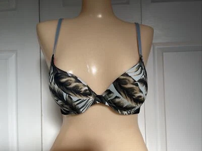 Sujetador push up Victorias Secret ROSA Wear Everywhere 34A hojas tropicales Foto 1 de 4