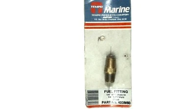 Tempo 403M60 Fuel Fitting - 1/4" - Male - Brass - Image 1 of 4