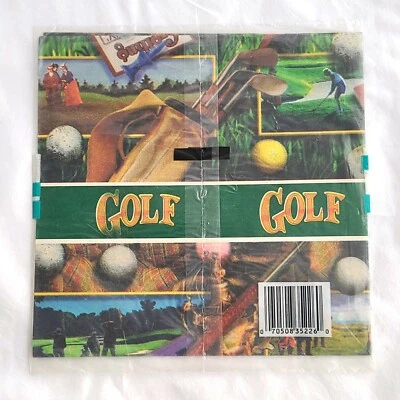 Papel de envolver de golf de colección CLEO envoltura de regalo para hombre cumpleaños deporte 2 hojas planas selladas Foto 1 de 4