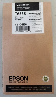 Tintenpatrone Epson T6538 Schwarz Matte Neu OVP B-Ware Original Stylus Pro 4900 - Bild 1 von 4