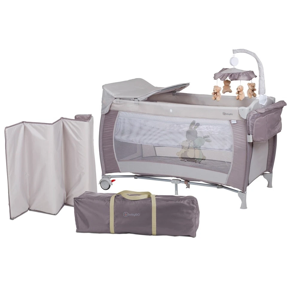 BabyGo Baby-reisebett Sleeper Deluxe In beige