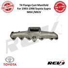 Rev9 T4 Flange Cast Iron Turbo Manifold For 93-98 Toyota Supra Mk4 /Mkiv 2Jzgte