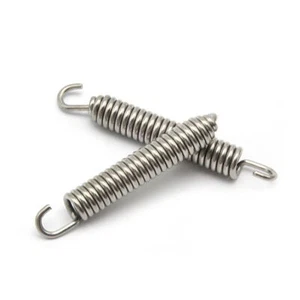 2Pc Racing Stainless Steel Motorcycle Exhaust Pipe Muffler Springs 75mm - Picture 1 of 7