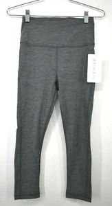 Athleta Women Gray Elastic Waist Ultimate Stash Pocket Outdoor Gym Capri XXS - Picture 1 of 9