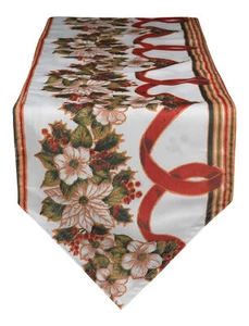 Christmas Table Runner Festive Tableware Dining Garland Xmas Linen 36cm x 183cm - Picture 1 of 3
