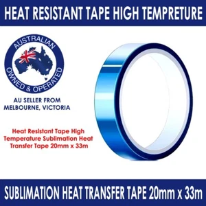 3 x Rolls Heat Resistant Tape Sublimation Heat Transfer Tape 20mm x 33meters - Picture 1 of 1