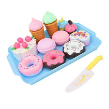 Dessert Cutting Play Food Toy for Kids Pretend Cutting Play Cake Doughnut