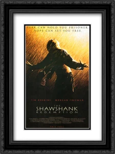 Shawshank Redemption 18x24 Black Framed and 2X Matted Art Print by Movie Poster - Picture 1 of 2