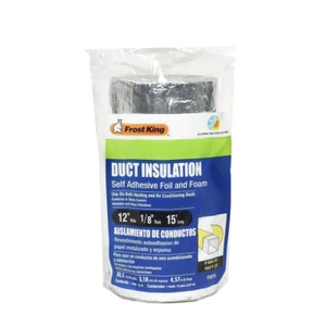 E/o 12 In. X 15 Ft. Self-stick Foam/foil Duct Insulation | - Picture 1 of 12