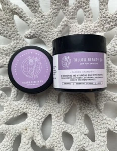 Organic Tallow Balm Frankincense Resin Lavender Chamomile Meadowsweet 30ml - Picture 1 of 11