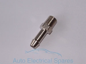 KLASSISCHES AUTO 6mm kraftstoff/wasser/Luft Schlauch NIPPEL BAUSTAHL gewinde - Bild 1 von 1