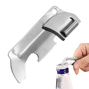 Tin Opener Stainless Steel Hand Held Beverages Cans Lid Opener Kitchen Tools New - Picture 1 of 8