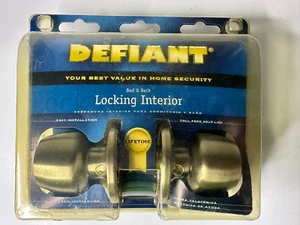 Defiant Hartford Satin Nickel Bed/Bath Door Knob - Picture 1 of 4