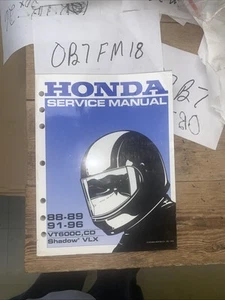1988 1989, 1991 1992 1993 1994 1995 1996 HONDA VT600C,CD Shadow VLX Manual - Picture 1 of 13