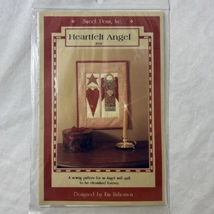 NEW HEARTFELT ANGEL Christmas Holidays Wall Quilt Pattern by Sweet Peas - Picture 1 of 7