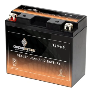YT12B-BS High Performance Rechargeable AGM Battery for Yamaha XVS650 VStar 98-16 - Picture 1 of 7
