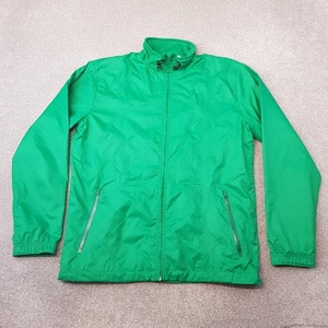 Adidas Mens Jacket Medium Green Trefoil Firebird Originals Windbreaker Track - Picture 1 of 9